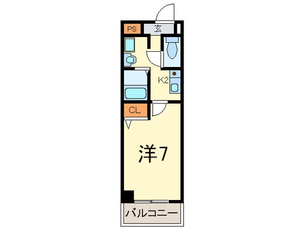 グリ－ンハイツ白川の物件間取画像